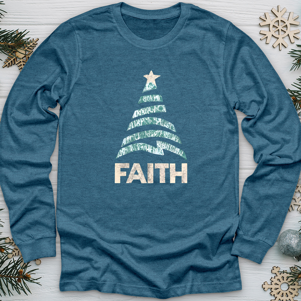 Faith Zig Zag Tree Long Sleeve Tee