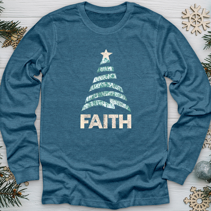 Faith Zig Zag Tree Long Sleeve Tee