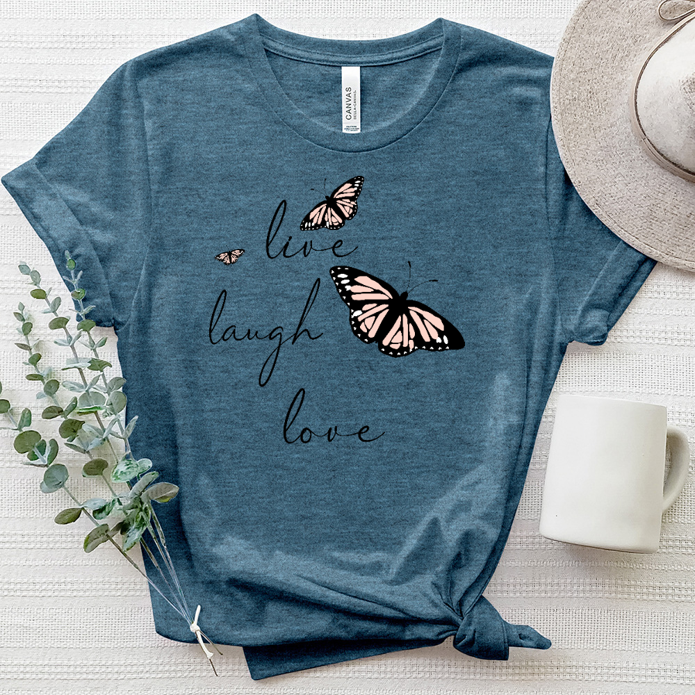 Live Laugh Lovin It Heathered Tee