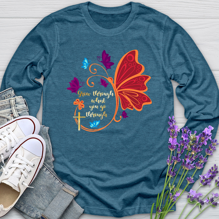 Grow Through What You Go Through Long Sleeve Tee