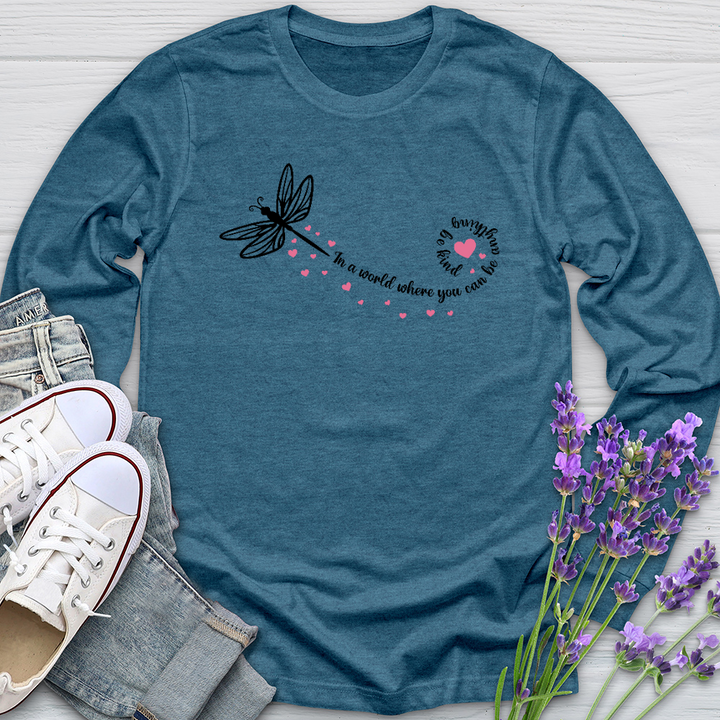 Be Kind Dragonfly Long Sleeve Tee