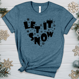 Let It Snow Heathered Tee