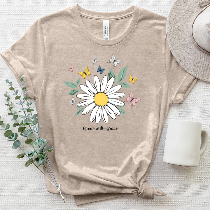 Grow with Grace Daisy Heathered Tee