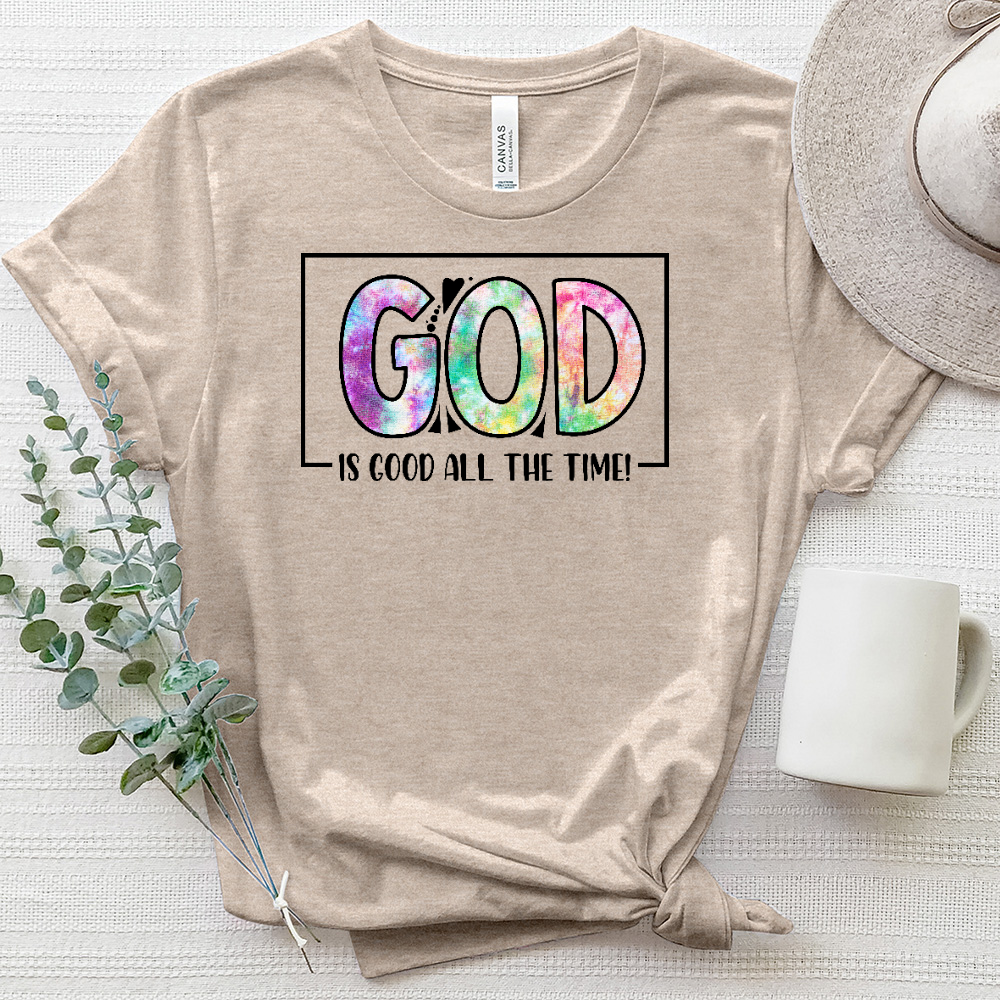 God Is Good All the Time Heathered Tee