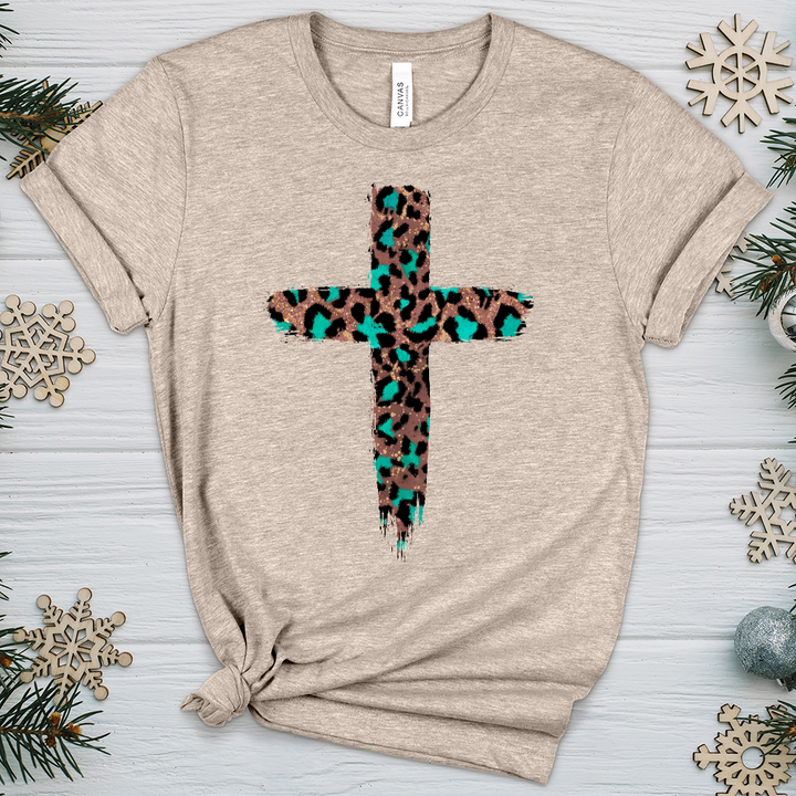 Leopard Cross V3 Heathered Tee