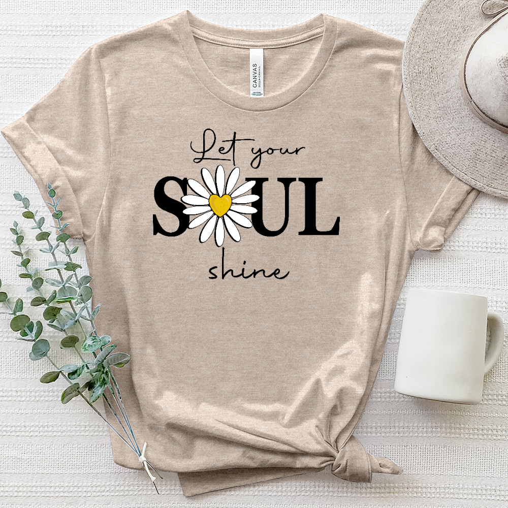 Let Your Soul Shine Heathered Tee