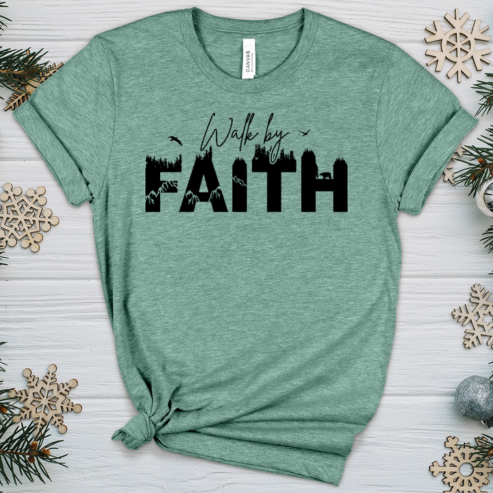Walk By Faith Wilderness Heathered Tee