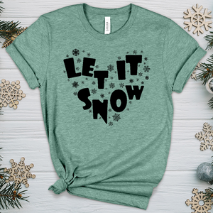 Let It Snow Heathered Tee