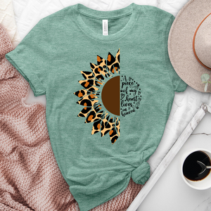 A Piece Of My Heart Sunflower Heathered Tee