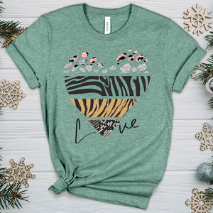 Love Is Wild 5 Heathered Tee