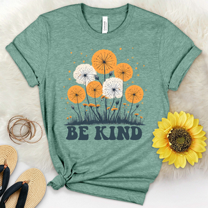 Be Kind Dandelion Garden Heathered Tee