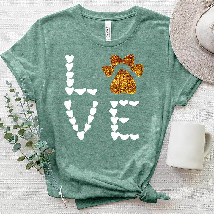Love Hearts Heathered Tee