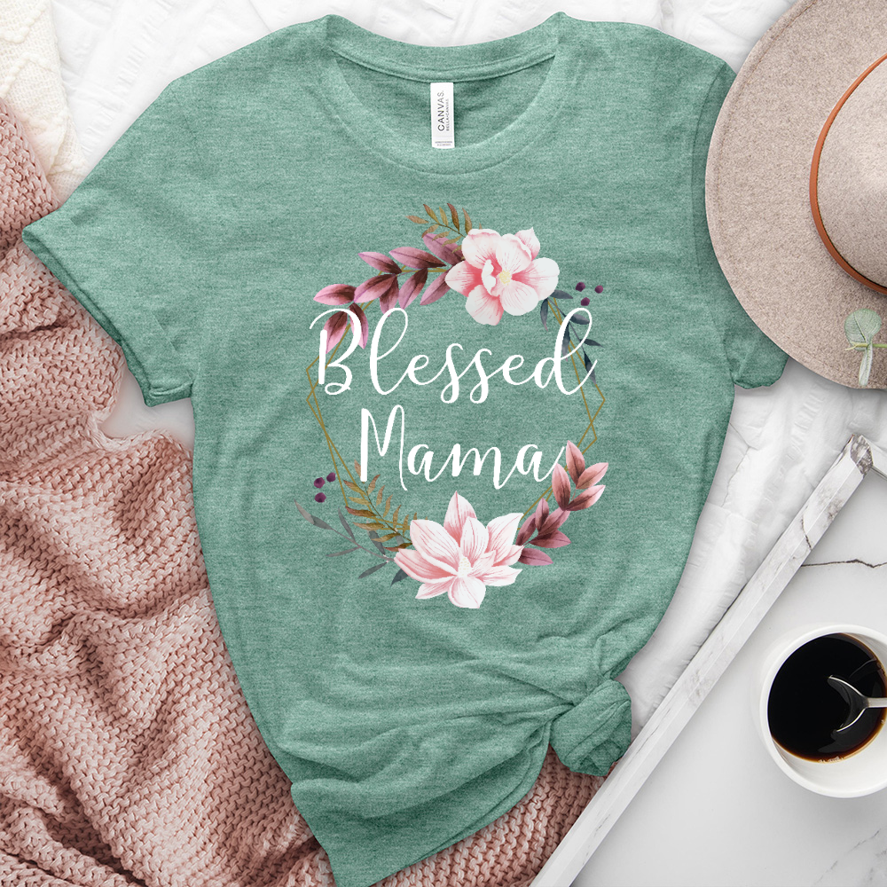 Blessed Mama Heathered Tee