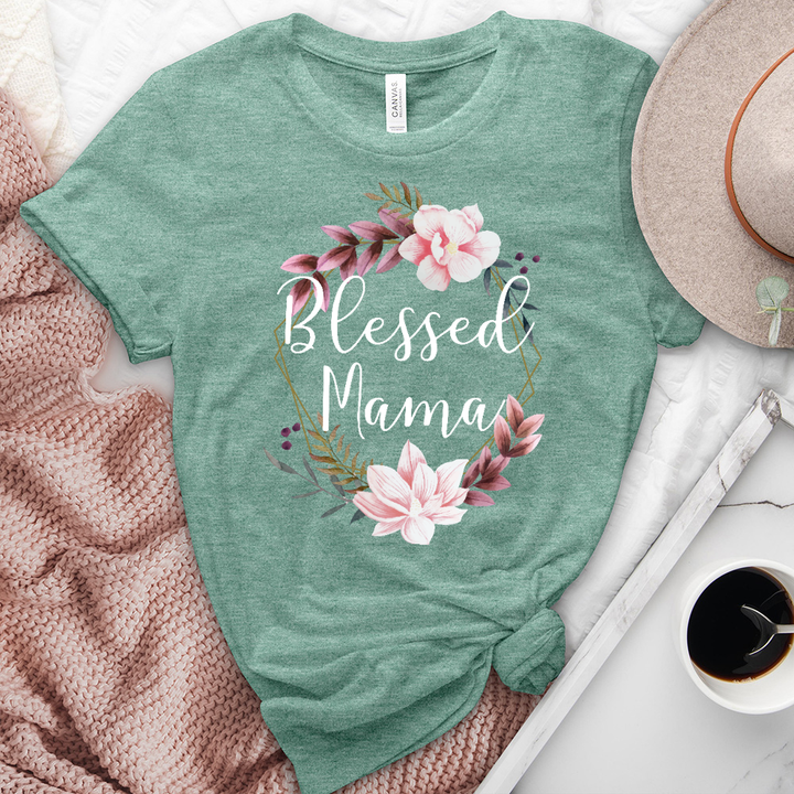 Blessed Mama Heathered Tee