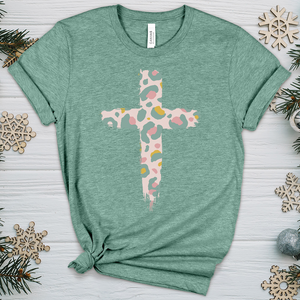 Leopard Cross V6 Heathered Tee