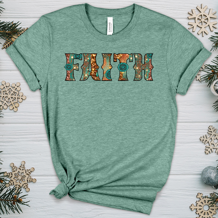 Faith Leopard P2 Heathered Tee