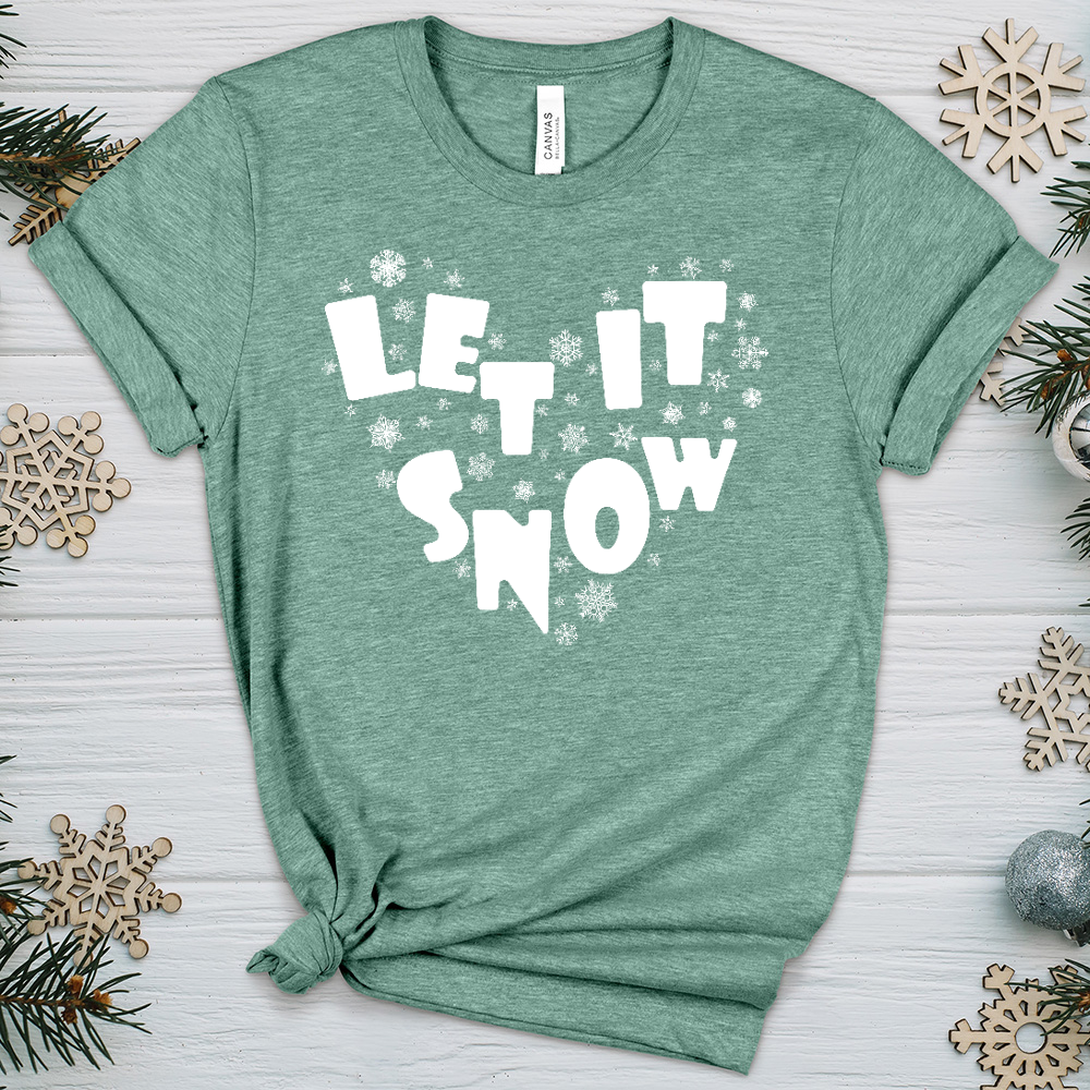 Let It Snow Heathered Tee