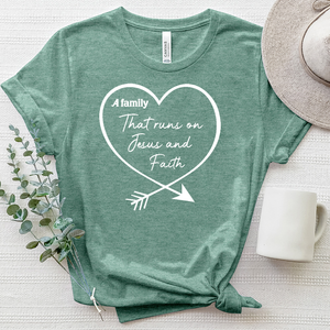 This Family Heart Heathered Tee