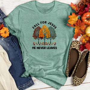 Retro Fall Forest Trio Heathered Tee