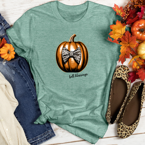 Glamorous Fall Football Heathered Tee