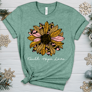 Faith Hope Love Sunflower V4