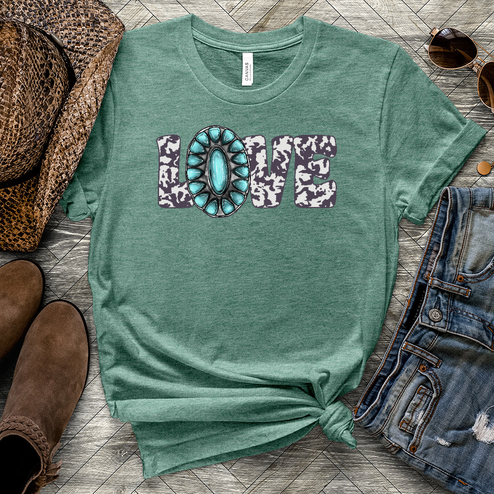 Love Cowgirl Heathered Tee