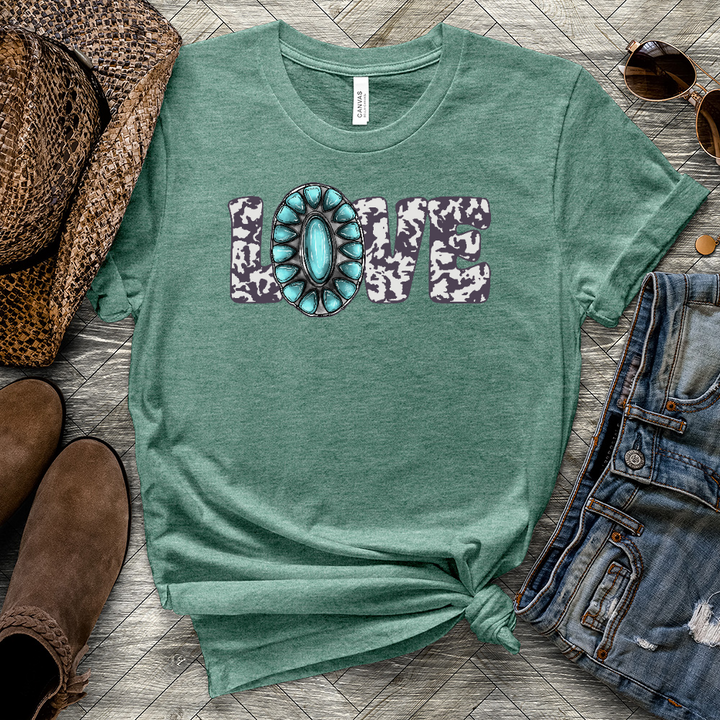 Love Cowgirl Heathered Tee
