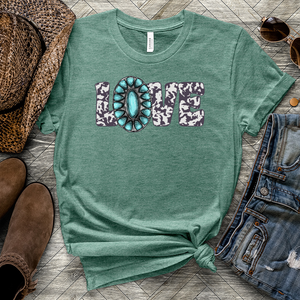 Love Cowgirl Heathered Tee