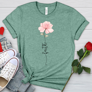 Faith Pink Rose Heathered Tee