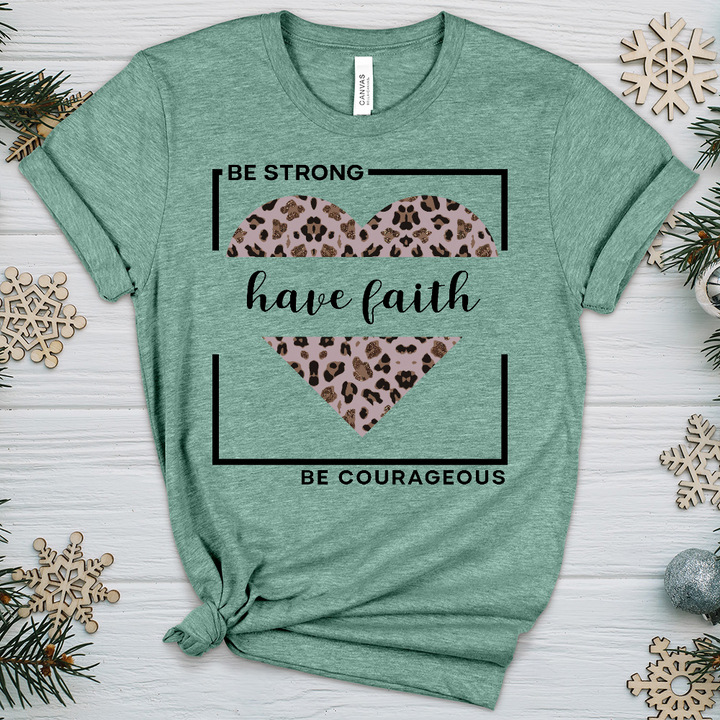 Be Strong Have Faith V2 Heathered Tee