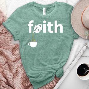 Pouring Faith Heathered Tee