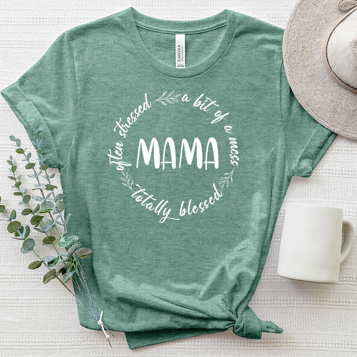 Mama's Circle Of Life Heathered Tee