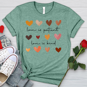 Autumn Heart Patterns Heathered Tee