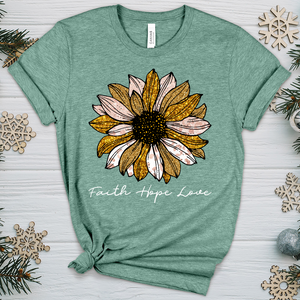 Faith Hope Love Sunflower V3