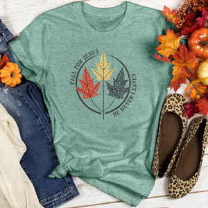 Fall For Jesus Harvest Dot Trio Heathered Tee