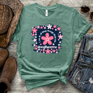 All things Flower Heathered Tee