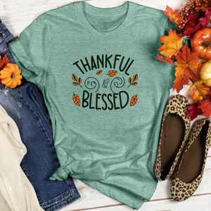 Thankful and blessed Heathered Tee