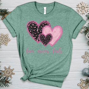 Love Never Fails V8 Heathered Tee