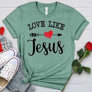 Love Like Jesus Heathered Tee