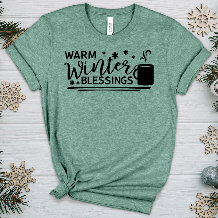 Warm Winter Blessings Heathered Tee