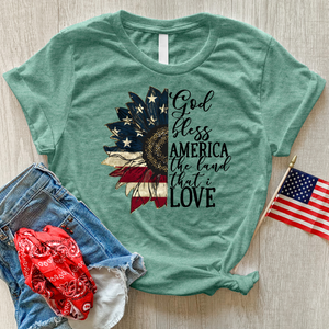 Land That I love Sunflower Heathered Tee