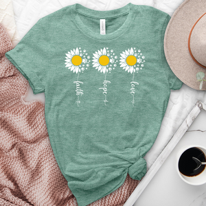 Flower Paw Prints Heathered Tee