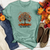 Vintage Plaid Pumpkin Tree Heathered Tee