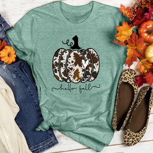 Hello Fall Heathered Tee