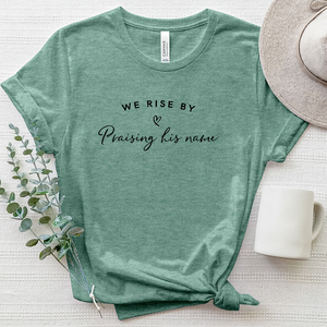 We Rise Tee Heathered Tee