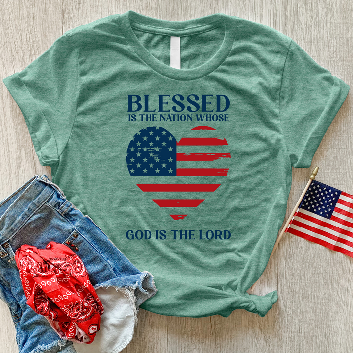 Blessed Nation Heathered Tee