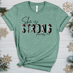 She is Strong 06 Heathered Tee