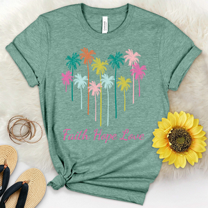 Palm Paradise Heathered Tee