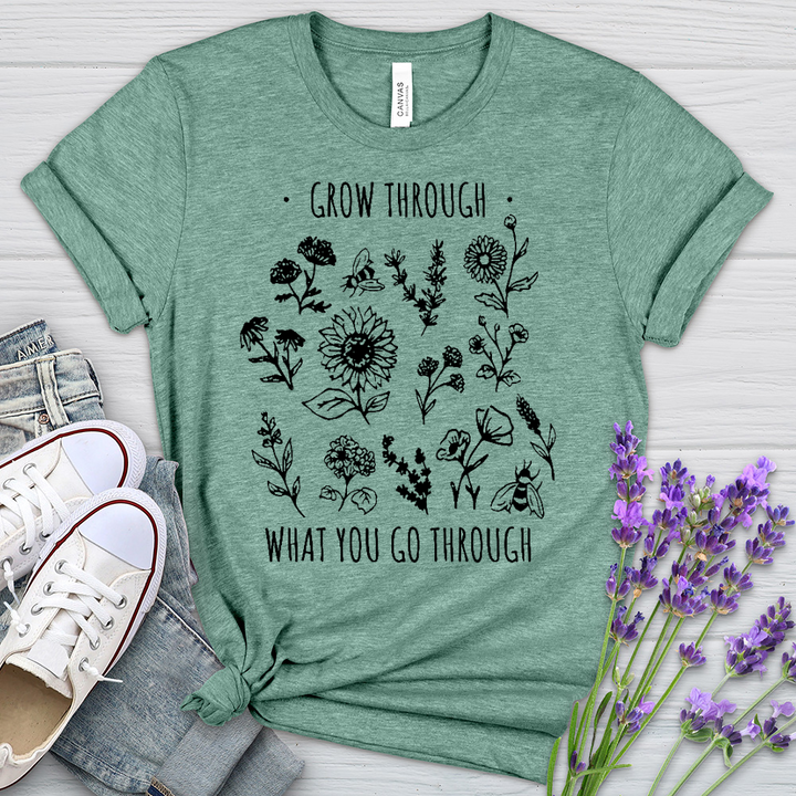 Grow Through Garden Heathered Tee