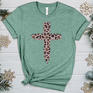 Leopard Cross V1 Heathered Tee